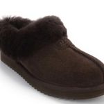 UGG  Rona Ultra-Short Sheepskin Slippers chestnut brown color size 8 Photo 0