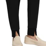 Theory  Black Navy Double Knit Jersey Slouchy Jogger Pants Photo 5