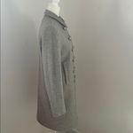 Hobbs London Hobbs if London Pale Gray Wool Flannel Double-Breasted Coat sz 6 Photo 3