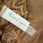 Real Lingerie Lucette Edgy Lace Teddy w/Plunge Neckline & Open Back Size 1X NWT Tan Photo 7