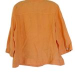Chico's Chico’s Peach 100% Linen Lightweight Blazer Size XL Size 3 Photo 1