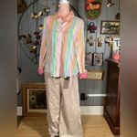 Tommy Hilfiger Y2K Vintage  Pastel Stripe Cotton Button Up Size 14 Photo 10