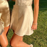 Princess Polly Gold  Mini Dress Photo 0