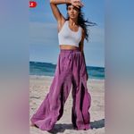 Free People Movement Abs Tracker Acai wide pants split leg Purple Size XS Photo 3