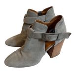 Aquatalia Freddi Suede Cutout Bootie, Ash Grey, Sz 10 Photo 4