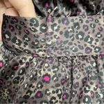 Cabernet Robe Leopard Print Belted Pockets Short 3/4 Sleeve Brown Black Tan Pink Photo 10