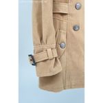 Worthington Brown Women's Pea Coat Collared Long Sleeve Double Button - Small Photo 1