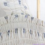 Madewell NEW  Lucie Smocked Tank Mini Dress in‎ Textural Clipdot, XL Photo 9