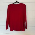 White House | Black Market Women’s Medium Red Vneck Shirt Career Office Core Photo 4