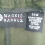 Maggie Barnes  26W Green Zip Button Pants Plus Photo 1