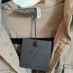 Dress Forum NWT  Olive Green Short Sleeve Front Tie Cropped Short Sleeve Top | S Photo 1