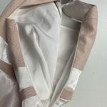 Gianni Bini , Ivory & Tan dress, Sz 0, Party, 1/2 exposed zipper in front Photo 6