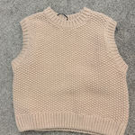 H&M  Women's Beige Knit Sweater Vest Photo 0