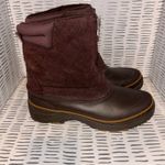 Bass Cordova Women Brown Quilted Suede Waterproof Winter Duck Boots Size 7 Photo 3