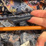 American Eagle  NWT high low kimono wrap country blue floral size medium Photo 7