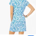 Lilly Pulitzer Inka Resort Mini Dress in Aqua White Size Medium Photo 2
