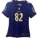 NFL Nike On Field Baltimore Ravens #82 Smith Women's V-Neck Jersey Shirt – Size Photo 0