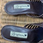 Brighton Freddi Leather Strappy Heeled Mule Size Photo 6