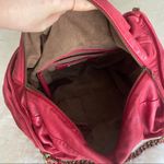Elie Tahari ππ Red/Berry Leather Bag With Chain and Leather Straps Photo 4