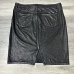 Jessica Simpson  Haven Pencil Skirt Black Coated Faux Suede Photo 5