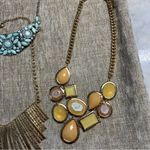 Lot Of 4 Statement Chunky Bib Necklaces 2010’s Gold Photo 1