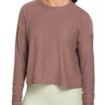 Calia by Carrie CALIA Women's Diamond Mesh Long Sleeve Shirt - Luxe Mauve Photo 0