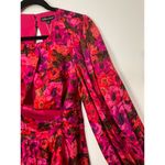 For Love & Lemons  Lauren Long Sleeve Mini Dress Red Pink Florals Size XS NWT Photo 3