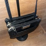 Marc Fisher  Black Crocodile Embossed Crossbody Bag Photo 1