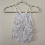 Free People NWOT  white soft ruched tank top Photo 1