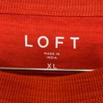 Loft XL Embroidered Sleeveless Top Floral Daisy Orange Summer Spring Vaca Beach Photo 3