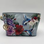 Anuschka  “Garden Jewels” Hand Painted Shoulder Bag Medium Handbag Purse New Photo 1
