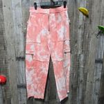 The Ragged Priest Dolls Kill Conscious Tie Dye Denim Cargo Pants Photo 1