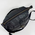 Lucky Brand  Leather Boho Messenger Crossbody Bag Black Photo 5