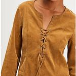 Free People #9 NWT  Bradley Faux Suede Mini Dress in Tobacco Photo 1
