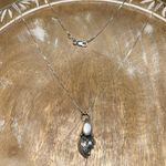 Sterling Silver Mother of Pearl Leaf 925  Necklace Photo 4