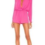 superdown NWT- Neon Pink Open Front & Back Romper M Photo 0