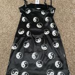 Urban Outfitters Printed Sateen Dress NWT Size XS - Yin Yang Tai Chi Photo 5