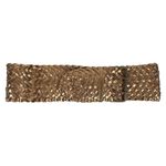 Y2K Gold Bronze Woven Wide Belt Sz S/M Photo 3