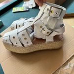 Free People  Gable Glad White Espadrille Platform Sandals NWT ankle buckle strap Photo 5