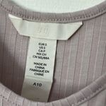 H&M Ribbed Scoopneck Cropped Tee - Size S Photo 1