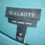 Talbots  M Pure Merino Wool Finely Knit Pearl Accent Pullover Sweater Top Photo 6