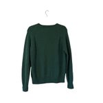 J.Crew Lambswool Crewneck Sweater Deep Green Size S Preppy Warm Minimalist Photo 1