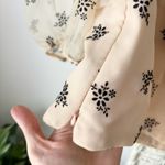 ZARA Puff Sleeve Semi Sheer Floral Top Photo 5