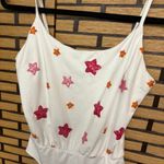 TCEC  White Sequin Star Bodysuit‎ Size Small Photo 2
