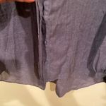 French Connection ‎ Women's M Betsey Draped Popover Top Blue Lagenlook Oversized Photo 9