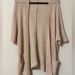 Staccato  women's size small brown cardigan with pockets short sleeve lightweight Photo 2