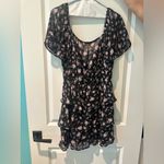 Brand New Row A Black Floral Dress Size L Photo 2