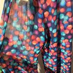 Bar III  Multi-Color Polka Dot Wide Leg Sheer Chiffon Swim Cover-Up Pants (S) NWT Photo 1