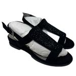 Karen Scott  Rheana Black Wedge Cut-Out Slingback Sandals Shoes 8.5 Photo 0