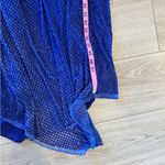 Mac Duggal  Blue Sequin Beaded Sheath V-Neck Sleeveless Prom Formal Dress Photo 9